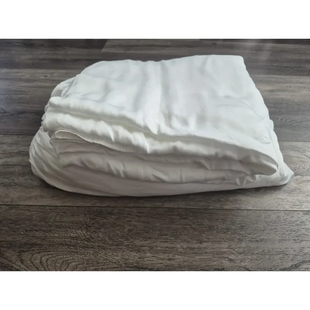 Cozy Earth Viscose Bamboo Sheet Set White King Flat Fitted
